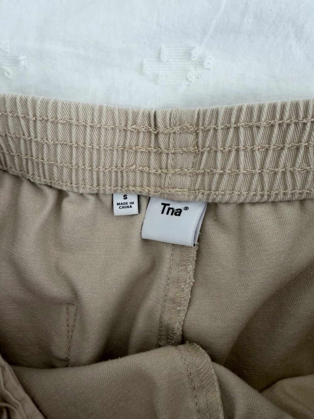 TNA Wide Leg Pants in Light Beige - Picture 6 of 9